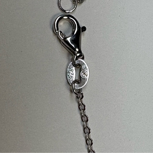 925 Sterling Silver Iridescent Clover Bracelet - Picture 7 of 7